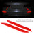 2pcs Self Adhesive Light Reflective Decal Safety Warning Sticker Car Truck Alert Decor (Red)