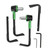 CNC Motorbike Handgrip Guard Brake Levers Protect Guard Motorcycle Protector Handlebar(Green)