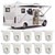 10pcs Outdoor RV Awning Hangers RV Awning Hooks S Shaped Hook Kit Camping Motorhome Tent Rail Hooks Campervan Accessories