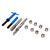 High Speed Steel Thread Repair Kit with Storage Box Automotive Rethreading Tools for Restoring Worn Threads M16x2