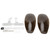 2pcs Motorcycle Hand Guard Handguard Wind Cold Shield Protector with 10mm Straight Screw for Bikes Chopper WagonsBrown