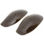 2pcs Motorcycle Hand Guard Handguard Wind Cold Shield Protector with 10mm Straight Screw for Bikes Chopper WagonsBrown