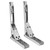 8in Folding Shelf Bracket Wall Mount 45KG Maximum Load Cold Rolled Steel Collapsible Shelf Support for Table Work Bench