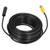 65.6ft 4Pin Car Video Extension Cable with Waterproof Shielded for CCTV Rearview Camera Truck Trailer Bus