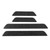 4pcs Front Rear Door Sill Covers Anti Scratch Scuff Plate Stickers Fit for Tesla Model 3 Model Y(Matt Marble Carbon Fiber )