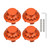 4pcs 3in Wheel Center Hub Caps A1714000025 Replacement for Mercedes Benz A C E SLK ClassOrange
