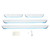 Car Door Sill Pedal Wireless Colorful LED Illuminated IP67 Waterproof Inductive Switch Universal Door Sill Cover Front Rear