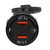 Car Charger Dual USB Socket Fast Charge with Red Digital Display Voltmeter Terminal DC12V‑24V for Boat Motorcycle Truck