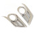 2PCS Front Fog Light Frame Sticker Exterior Decoration Replacement for Hilux Vigo Champ 2012
