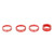 Air Conditioner Button Cover Headlight Switch Knob Trim Replacement for Jeep Wrangler JL Accessories 2018‑2021Red