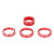Air Conditioner Button Cover Headlight Switch Knob Trim Replacement for Jeep Wrangler JL Accessories 2018‑2021Red