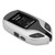 LCD Screen Smart Key Universal Long Standby Time PKE Keyless Entry System for All Models with One Button Start Silver