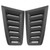 2pcs Bonnet Air Vents Engine Hood Vent Car Refitting Fit for Ford Focus RS MK2 Matte Black