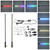 2pcs 3ft LED Whip Lights with Flag Pole RGB Color APP Control Chasing Whip Light for UTV ATV Truck Boat 12‑24V
