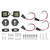 Foglight Location Mounting Brackets Adapter Harnesses with 2 LED Fog Lamp Fit for Ford F-150 2006-2014
