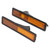 2pcs Front Side Marker Light Cover Lens 63141377849 Replacement for E30 E32 E34 318i 325i 525i 735iYellow