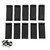 50PCS Car Self Adhesive Cable Holders Acid Resistant Insulating Black Nylon FC‑30