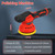 Cordless Car Buffer Polisher,12V Lithium Rechargeable Battery Brushless Polisher with Variable Speed,8 Variable Speed 5500RPM for Buffer/Polisher/Sander