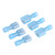 100pcs Blue 16-14AWG Male & Female Insulated Spade Electric Wire Terminal Connectors