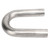 1.75in 180 Degree U Bend Exhaust Pipe Mandrel Bend Pipe Fit for Universal Exhaust System