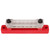 48V 150A 6 Terminal Bus Bar Power Distribution Block with Cover M6 Studs M4 Screws for Car RV Caravan Marine Boat Red