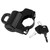 22mm Handlebars Universal Motorcycle Helmet Security Lock Padlock with 2 Keys (Black)