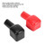2Pcs Plastic Car Positive Pole Battery Terminal Insulating Caps Protection Covers Black and Red