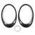 Pair Front Headlight Frame Carbon Fiber Car Lamp Cover Trim Replacement for 911 997 GT3 2005‑2010
