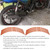 16pcs Bike Motorcycle 16-18inch Reflective Wheel Strip Stickers Decoration Accessory(Orange)