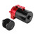 300ML Car Engine Catch Tank Reservoir Breather Can Air Oil Filter Universal Accessory(Red Black )