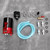 300ML Car Engine Catch Tank Reservoir Breather Can Air Oil Filter Universal Accessory(Red Black )
