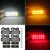 4PCS 12 Strobe LED Red Light Hazard Beacon Emergency Flashing Side Marker Light Bars Warning Signal Towing Truck Flashing Lamp