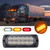 4PCS 12 Strobe LED Red Light Hazard Beacon Emergency Flashing Side Marker Light Bars Warning Signal Towing Truck Flashing Lamp