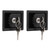 2 Pcs RV Handle Latch Carbon Steel Zinc Alloy Embedded Panel Toolbox Cabinet Lock for Trailers Car