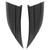 1 Pair Motorcycle Aerodynamic Wing Side Fairings Winglets Replacement for Nmax 155 2020‑2022 Glossy Black