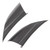1 Pair Motorcycle Aerodynamic Wing Side Fairings Winglets Replacement for Nmax 155 2020‑2022 Glossy Black
