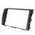 2Din 7in Navigation Fascias Frame DVD Radio Player Panel Trim Fits for Toyota Hilux/Fortuner
