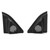 2pcs Car Door Tweeter Speaker Cover Trim Loudspeaker Decor Replacement for Levin/Corolla 2014‑2019