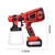 Paint Sprayer, 200W HVLP Cordless Spray Paint Gun 900ml Container with 4 Copper Nozzles 3 Spraying Effects 2 Battery for Indoor and Outdoor Furniture, Fences, Walls, Ceilings