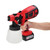 Paint Sprayer, 200W HVLP Cordless Spray Paint Gun 900ml Container with 4 Copper Nozzles 3 Spraying Effects 2 Battery for Indoor and Outdoor Furniture, Fences, Walls, Ceilings