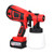 Paint Sprayer, 200W HVLP Cordless Spray Paint Gun 900ml Container with 4 Copper Nozzles 3 Spraying Effects 2 Battery for Indoor and Outdoor Furniture, Fences, Walls, Ceilings