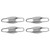 Exterior Door Handle Bowl Trim Cover Chrome ABS Decor Fit for Land Cruiser 200 2012-2018