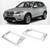 2pcs Chrome Plated Left Hand Drive Side Air Conditioning Outlet Cover Trim Fit for X3 F25 2011-2017