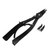 16in Snap Ring Pliers Set Metal Straight Circlip Pliers Remove Tool with 180° and 90° Tip Attachments for Vehicle Maintenance