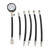 Petrol Engine Cylinder Compression Tester Kit 0 to 300psi Versatile High Accuracy Gauge Tool for Motorcycle Car Off Road Vehicle