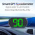 Heads-Up Display Digital Speedometer GPS MPH Speedometer for Car Trucks Plug and Play Large Screen High-definition Display