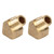 2 Pcs 45º Street Elbow Fitting Solid Brass 8mm Inner Thread 45 Degree Air Fuel Gas Water Pipe Adapter Connector