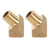 2 Pcs 45º Street Elbow Fitting Solid Brass 8mm Inner Thread 45 Degree Air Fuel Gas Water Pipe Adapter Connector