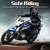 [通拓商品]Motorcycle Helmet Unisex Adult Cool Rider Equipment Four Seasons Motorbike Helmet Dual Visor Flip up Full Face Helmet Built in Sunglasses Breathable Easy on and off