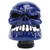 Skull Shift Knobs Resin Comfortable Grip Samurai Skull Shifter Handle Knob with 3 Adapters for Most Manual Transmissions Car Dark Blue